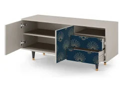Móvel De Tv* Mueble de TV - 125х56х41 cm - T7 - Blue Lotus, Areia Bege