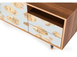 Hot Mueble de TV - 125х56х41 cm - T7 - Blue Giraffe, Nogueira Castanho