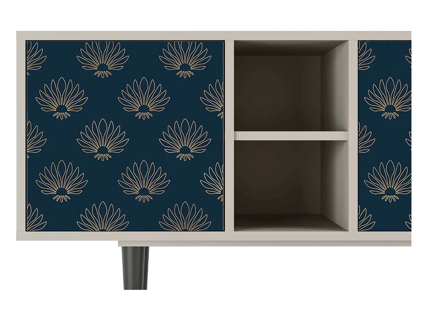 Mueble de TV - 150х69х41 cm - T5 - Blue Lotus, Areia^ Móvel De Tv