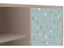 Outlet Mueble de TV - 170х69х48 cm - T2 - Blue Drops, Latte Bege