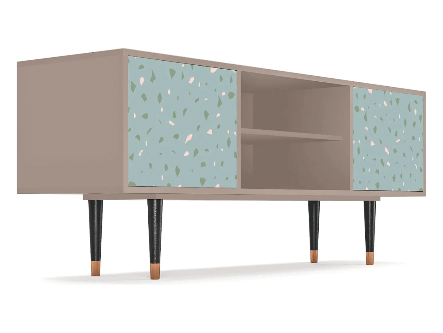 Outlet Mueble de TV - 170х69х48 cm - T2 - Blue Drops, Latte Bege