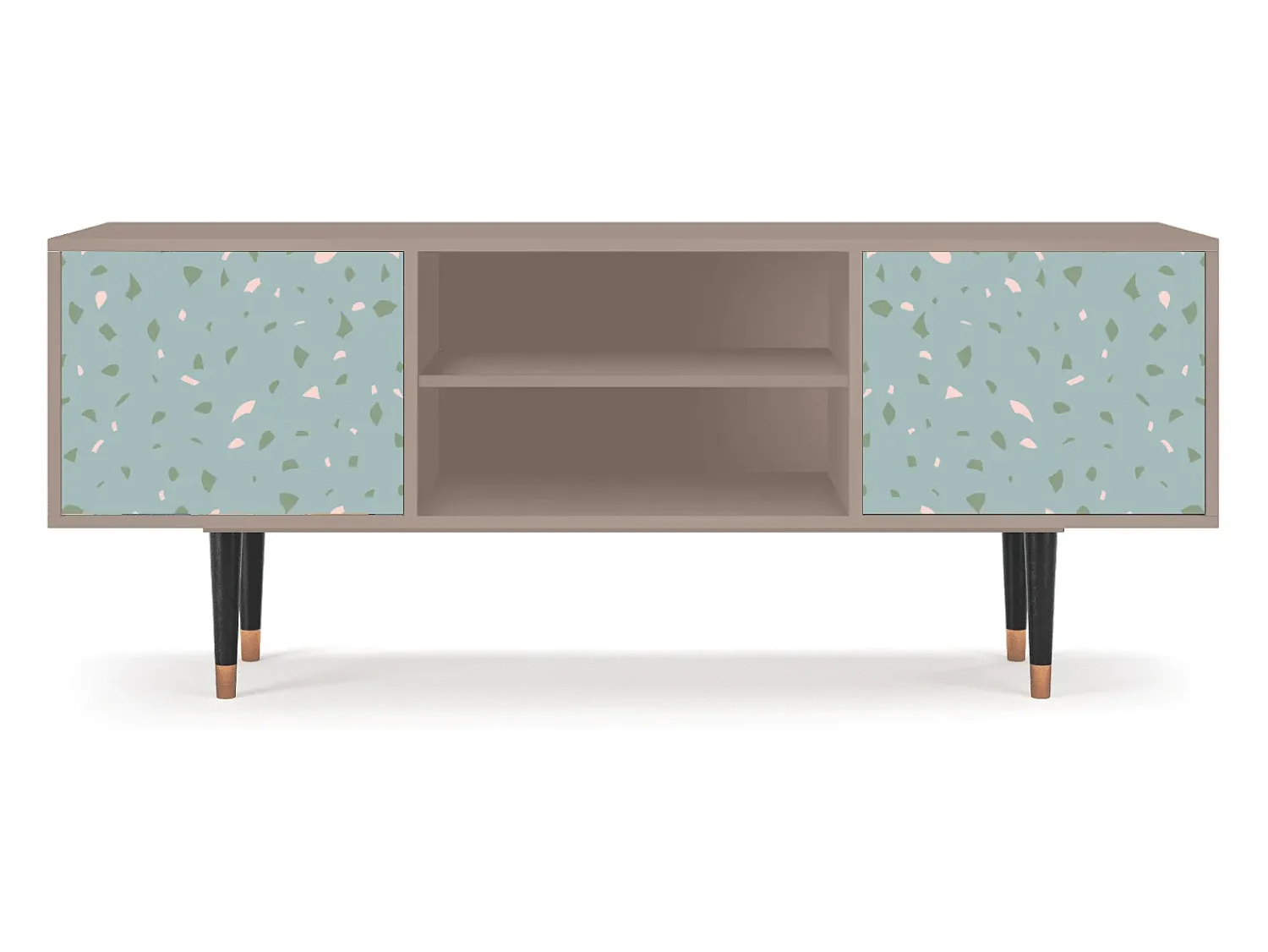 Outlet Mueble de TV - 170х69х48 cm - T2 - Blue Drops, Latte Bege
