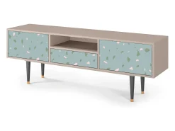 Móvel De Tv* Mueble de TV - 170х59х41 cm - T6 - Blue Drops, Areia Bege