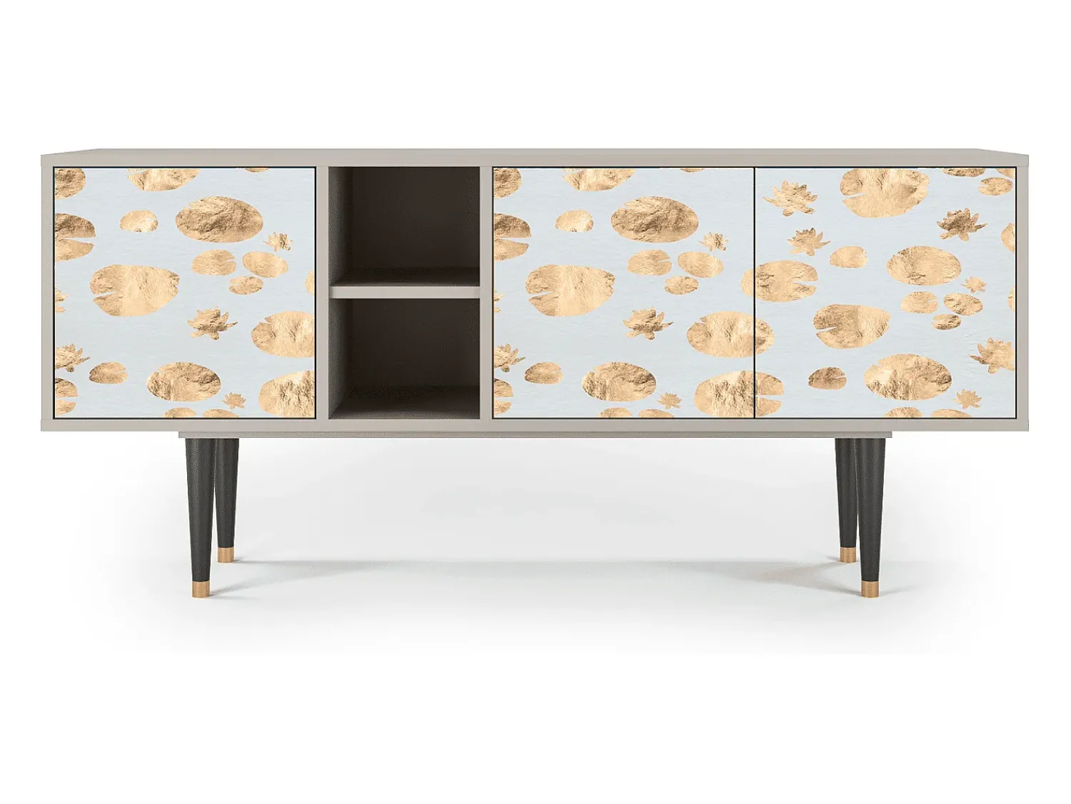 Móvel De Tv| Mueble de TV - 150х69х41 cm - T5 - Blue Giraffe, Areia Bege