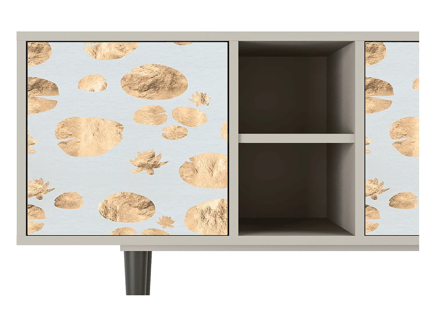 Móvel De Tv| Mueble de TV - 150х69х41 cm - T5 - Blue Giraffe, Areia Bege