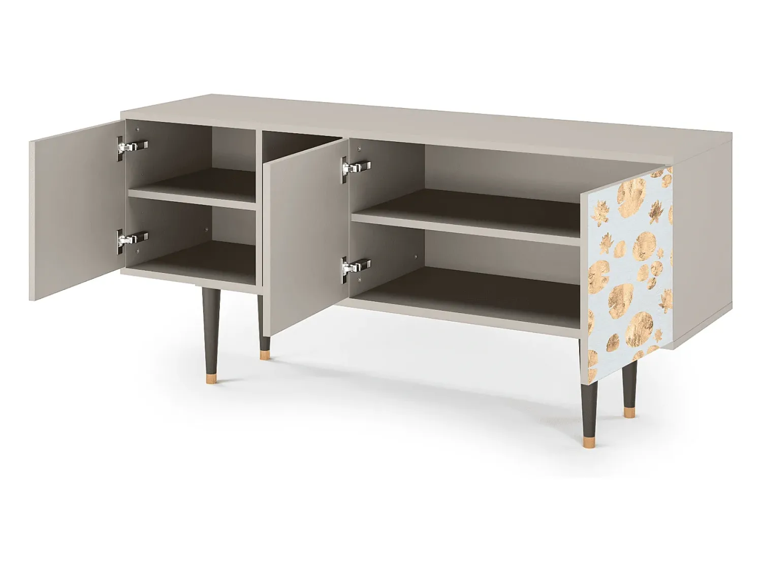Móvel De Tv| Mueble de TV - 150х69х41 cm - T5 - Blue Giraffe, Areia Bege
