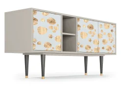 Móvel De Tv| Mueble de TV - 150х69х41 cm - T5 - Blue Giraffe, Areia Bege