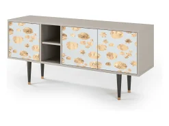 Móvel De Tv| Mueble de TV - 150х69х41 cm - T5 - Blue Giraffe, Areia Bege