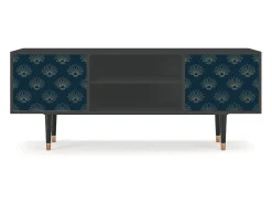 Móvel De Tv| Mueble de TV - 170х69х48 cm - T2 - Blue Lotus, Antracite Cinza antracite