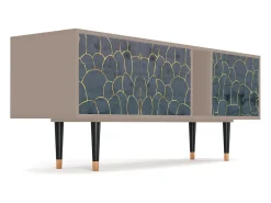 Móvel De Tv* Mueble de TV - 170х69х48 cm - T1 - Blue Lagoon, Latte Bege