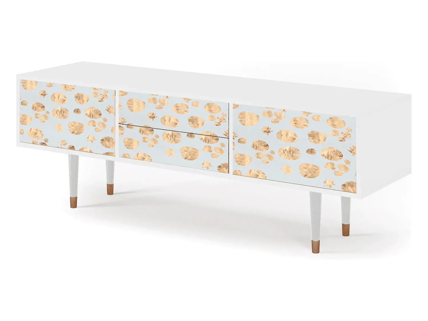 Móvel De Tv* Mueble de TV - 170х59х48 cm - T4 - Blue Giraffe, Branco Bege