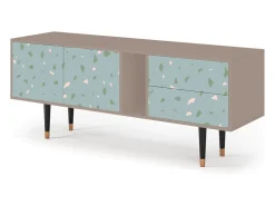 Sale Mueble de TV - 170х69х48 cm - T1 - Blue Drops, Latte Bege