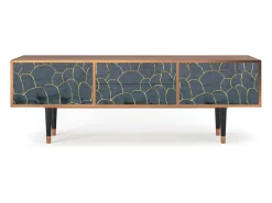 Móvel De Tv* Mueble de TV - 170х59х48 cm - T4 - Blue Lagoon, Nogueira Castanho