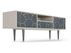 Móvel De Tv| Mueble de TV - 170х59х41 cm - T6 - Blue Lagoon, Areia Bege