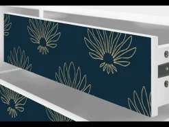 Móvel De Tv| Mueble de TV - 170х59х48 cm - T4 - Blue Lotus, Branco Bege