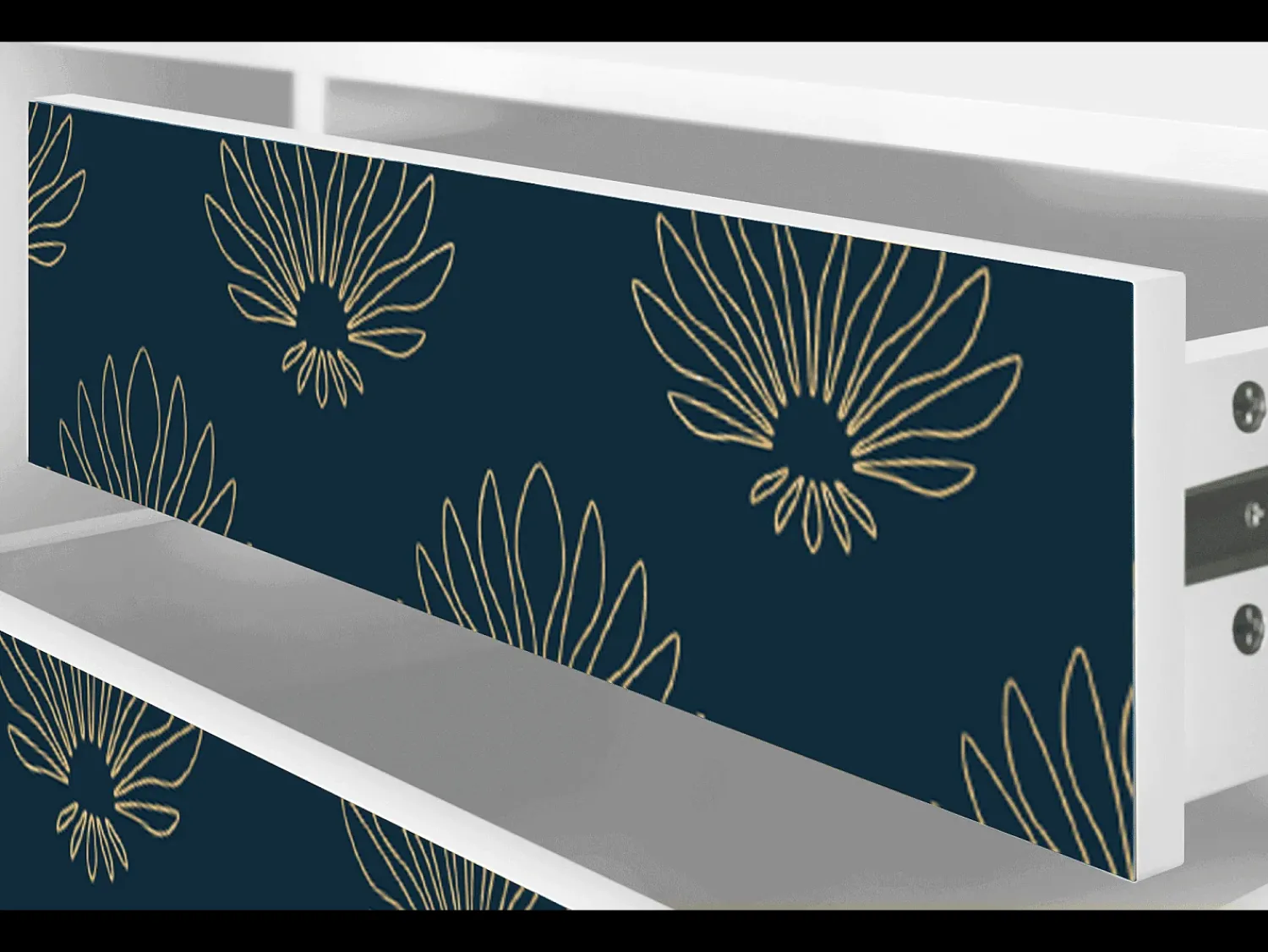 Móvel De Tv| Mueble de TV - 170х59х48 cm - T4 - Blue Lotus, Branco Bege