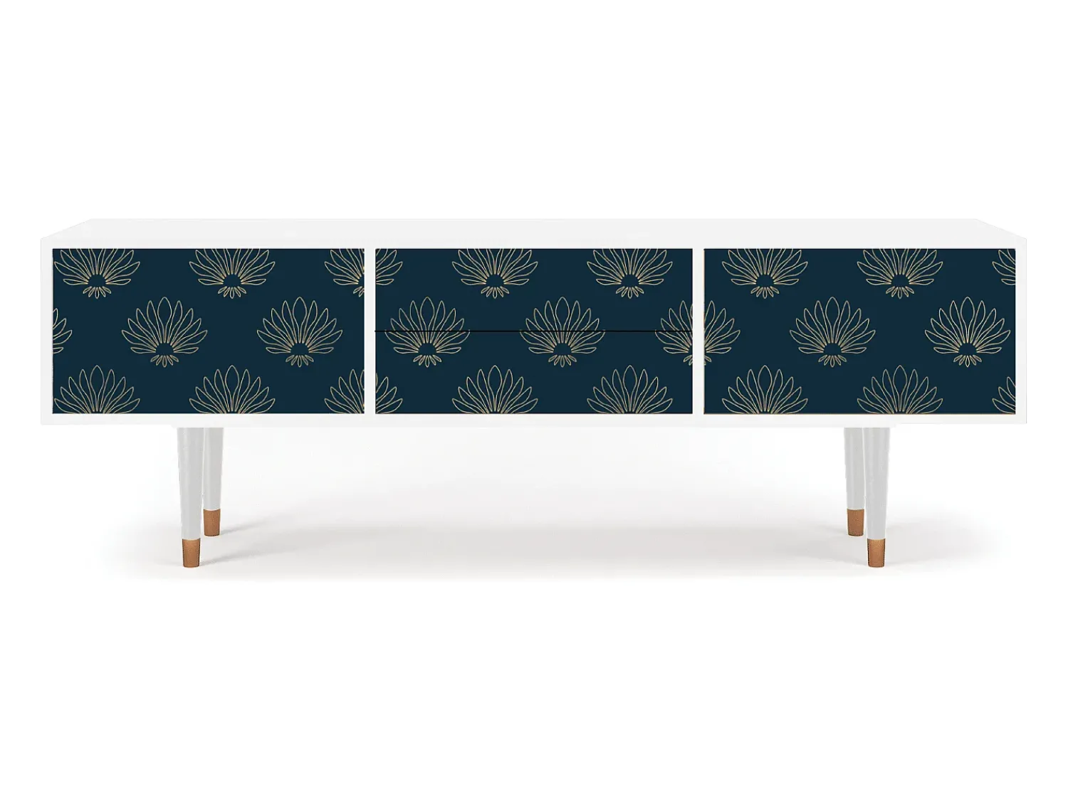 Móvel De Tv| Mueble de TV - 170х59х48 cm - T4 - Blue Lotus, Branco Bege