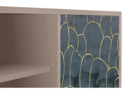 Móvel De Tv| Mueble de TV - 170х69х48 cm - T2 - Blue Lagoon, Latte Bege