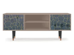Móvel De Tv| Mueble de TV - 170х69х48 cm - T2 - Blue Lagoon, Latte Bege