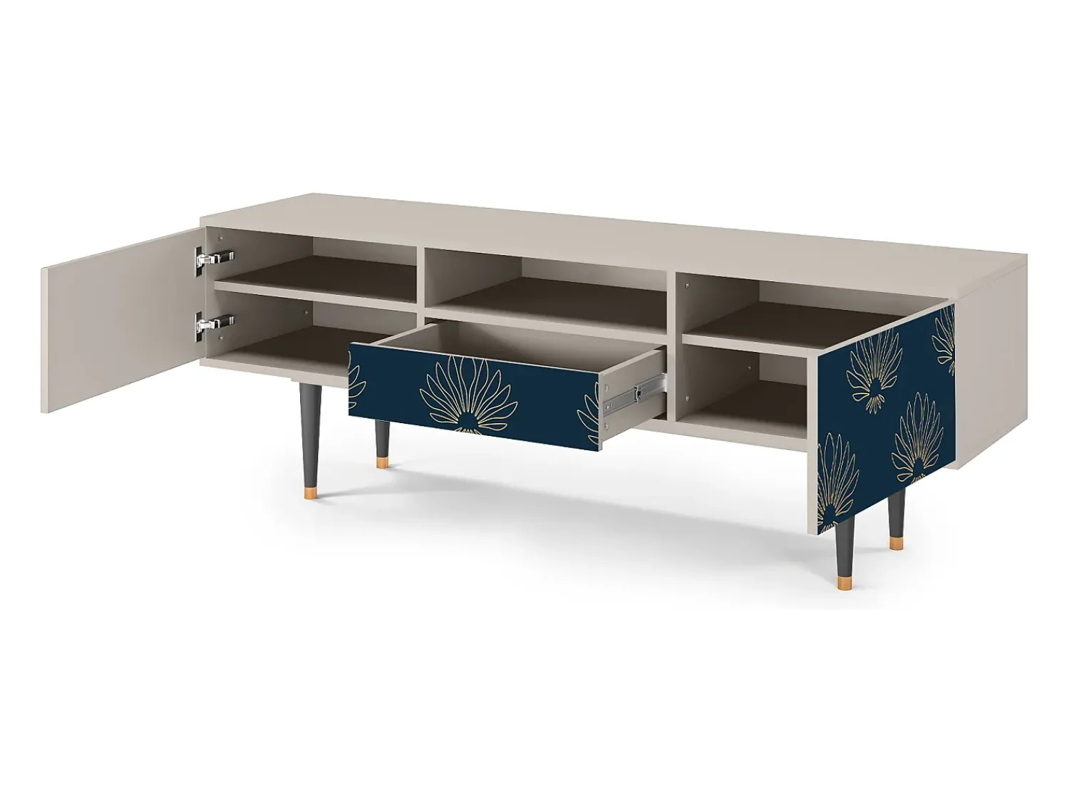 Mueble de TV - 170х59х41 cm - T6 - Blue Lotus, Areia^ Móvel De Tv
