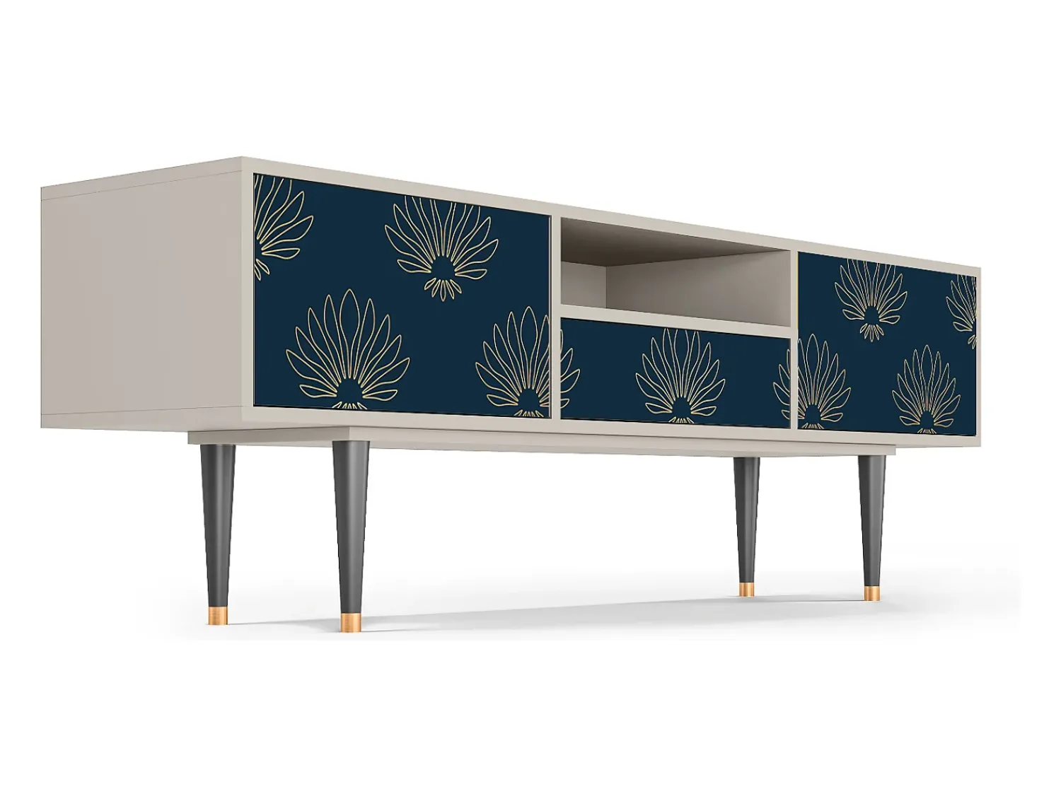 Mueble de TV - 170х59х41 cm - T6 - Blue Lotus, Areia^ Móvel De Tv