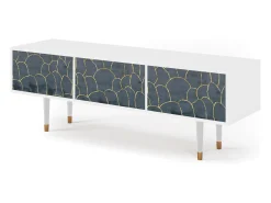 Móvel De Tv| Mueble de TV - 170х59х48 cm - T4 - Blue Lagoon, Branco Bege