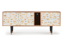 New Mueble de TV - 170х69х48 cm - T1 - Blue Giraffe, Nogueira Castanho