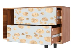 New Mueble de TV - 170х69х48 cm - T1 - Blue Giraffe, Nogueira Castanho