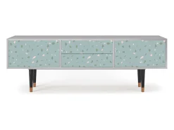 Móvel De Tv| Mueble de TV - 170х59х48 cm - T4 - Blue Drops, Cinza Cinzento