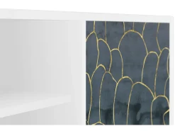 Mueble de TV - 170х69х48 cm - T2 - Blue Lagoon, Branco^ Móvel De Tv