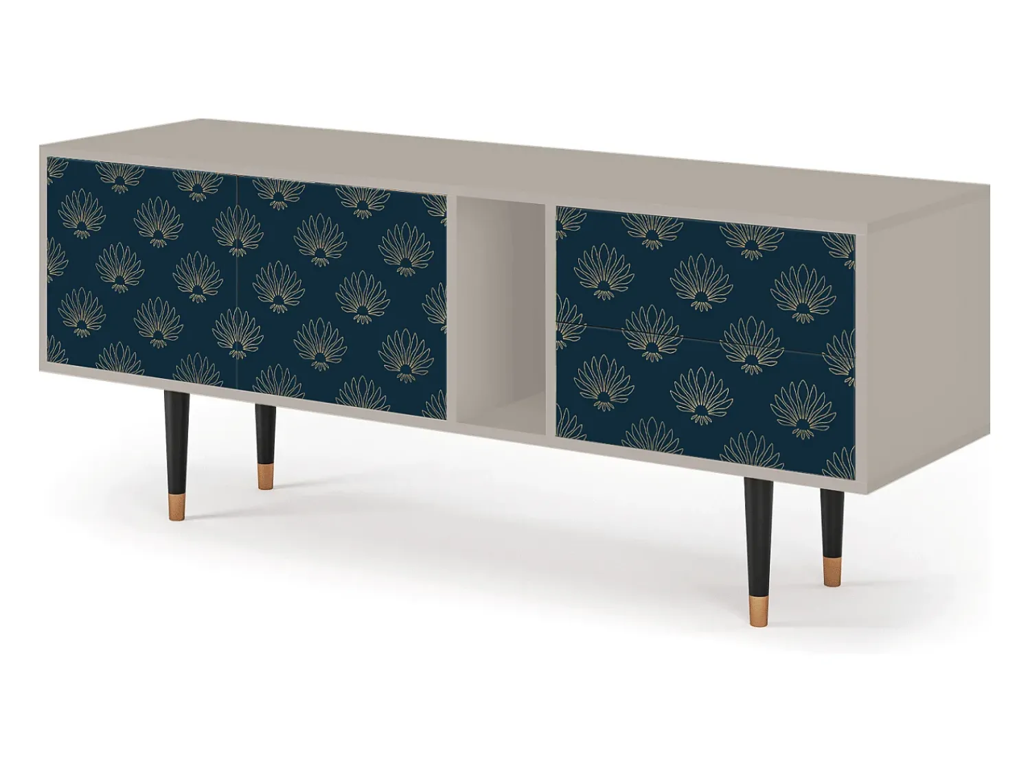 New Mueble de TV - 170х69х48 cm - T1 - Blue Lotus, Areia Bege