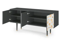 Móvel De Tv* Mueble de TV - 150х69х41 cm - T5 - Blue Giraffe, Antracite Cinza antracite