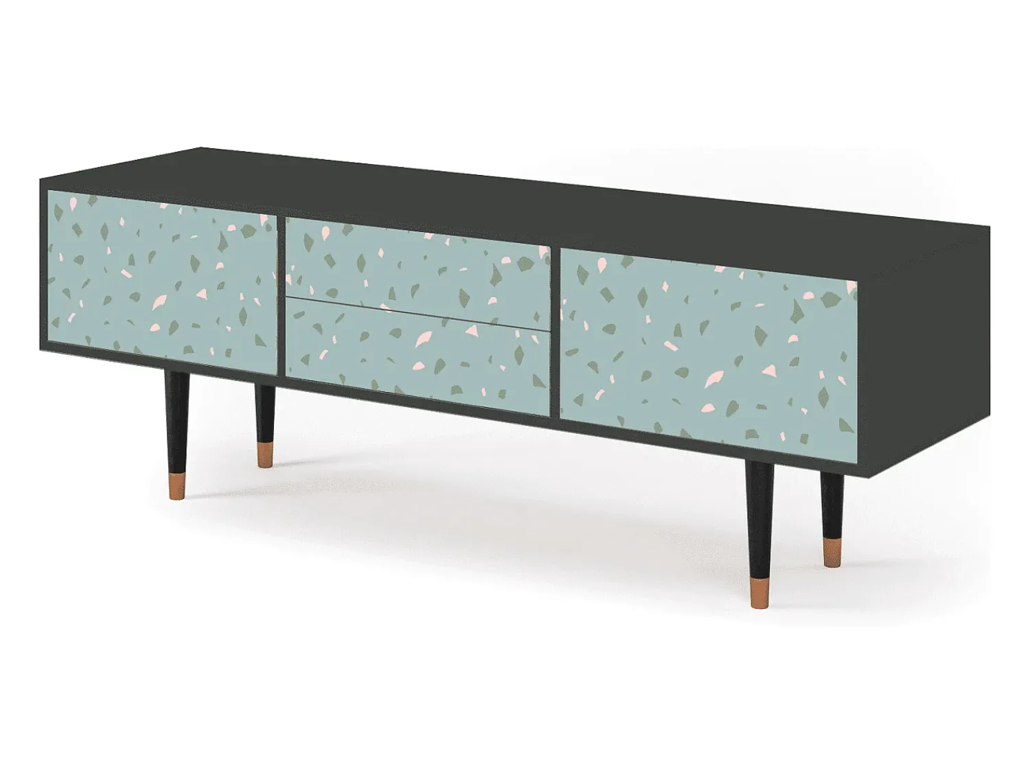 Hot Mueble de TV - 170х59х48 cm - T4 - Blue Drops, Antracite Cinza antracite