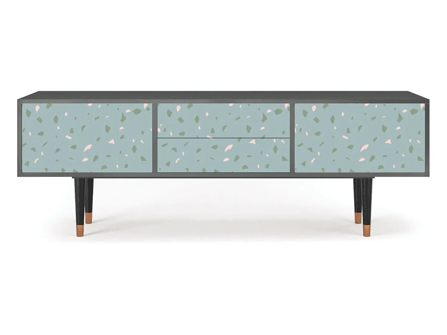 Hot Mueble de TV - 170х59х48 cm - T4 - Blue Drops, Antracite Cinza antracite