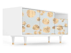 Móvel De Tv* Mueble de TV - 125х56х41 cm - T7 - Blue Giraffe, Branco Bege