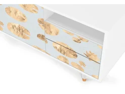 Móvel De Tv* Mueble de TV - 125х56х41 cm - T7 - Blue Giraffe, Branco Bege