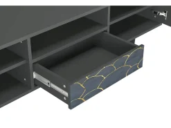 Mueble de TV - 170х59х41 cm - T6 - Blue Lagoon, Antracite^ Móvel De Tv