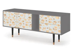 Móvel De Tv| Mueble de TV - 170х69х48 cm - T1 - Blue Giraffe, Cinza Cinzento