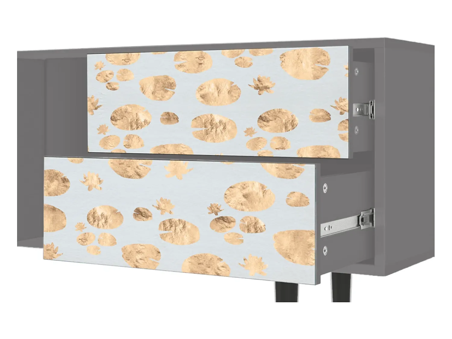 Móvel De Tv| Mueble de TV - 170х69х48 cm - T1 - Blue Giraffe, Cinza Cinzento