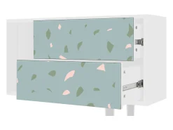 Clearance Mueble de TV - 170х69х48 cm - T1 - Blue Drops, Branco Bege