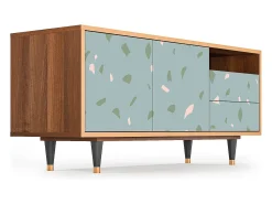 Sale Mueble de TV - 125х56х41 cm - T7 - Blue Drops, Nogueira Castanho