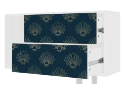 Hot Mueble de TV - 170х69х48 cm - T1 - Blue Lotus, Branco Bege
