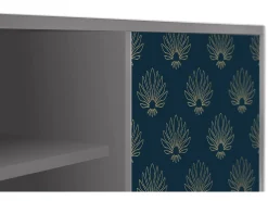 Mueble de TV - 170х69х48 cm - T2 - Blue Lotus, Cinza^ Móvel De Tv