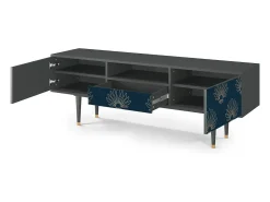 Móvel De Tv* Mueble de TV - 170х59х41 cm - T6 - Blue Lotus, Antracite Cinza antracite