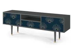 Móvel De Tv* Mueble de TV - 170х59х41 cm - T6 - Blue Lotus, Antracite Cinza antracite