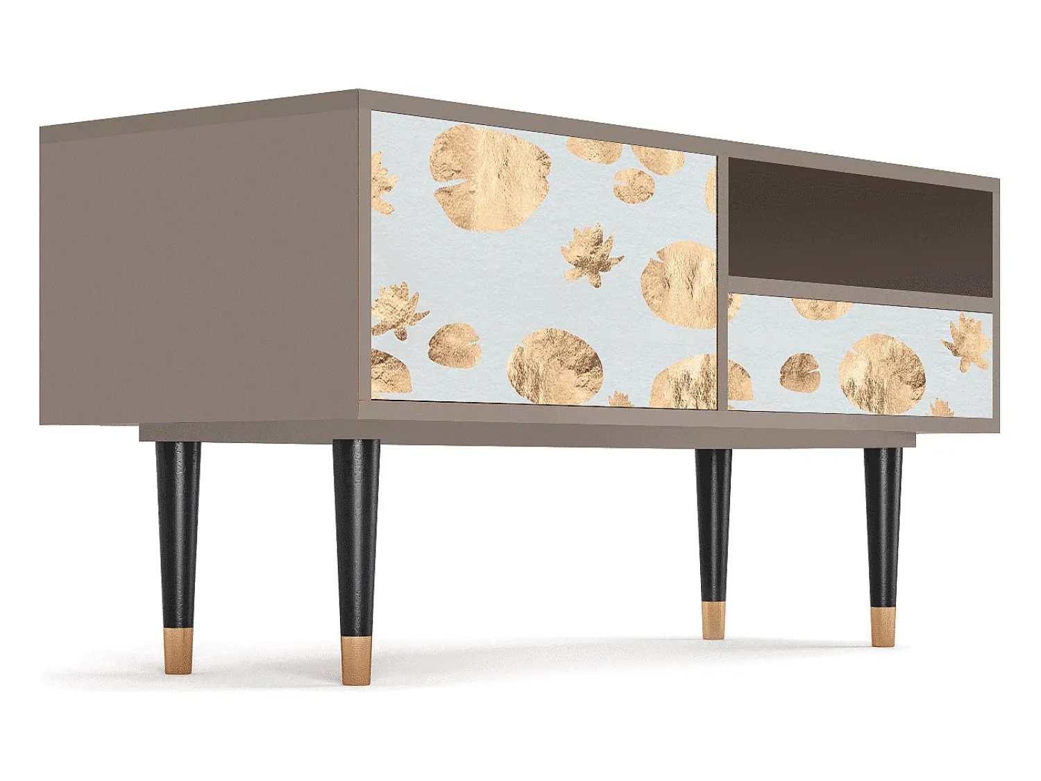Móvel De Tv* Mueble de TV - 115х59х48 cm - T3 - Blue Giraffe, Latte Bege