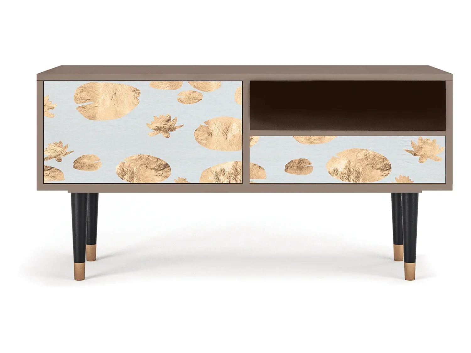 Móvel De Tv* Mueble de TV - 115х59х48 cm - T3 - Blue Giraffe, Latte Bege