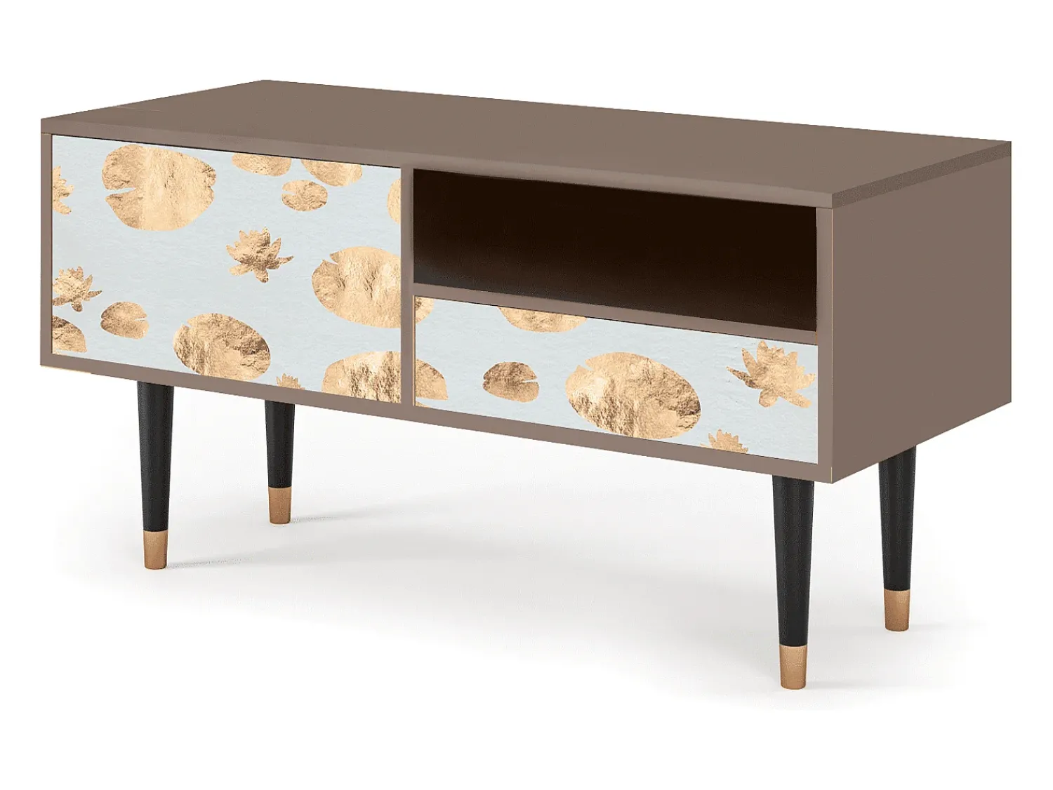 Móvel De Tv* Mueble de TV - 115х59х48 cm - T3 - Blue Giraffe, Latte Bege