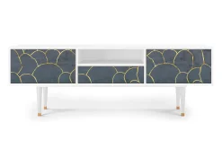 Mueble de TV - 170х59х41 cm - T6 - Blue Lagoon, Branco^ Móvel De Tv
