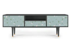 Mueble de TV - 170х59х41 cm - T6 - Blue Drops, Antracite^ Móvel De Tv